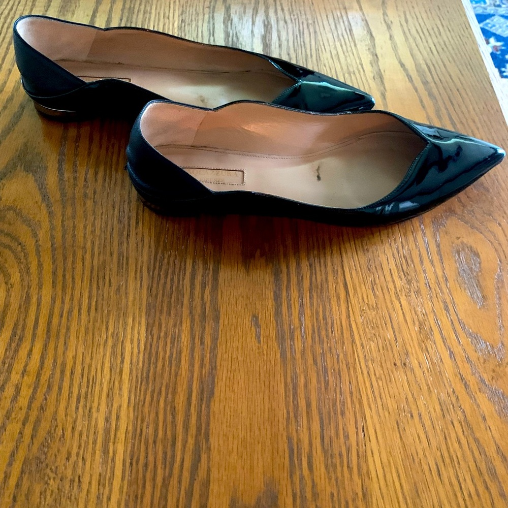 Aquazzura patent flat, size 38